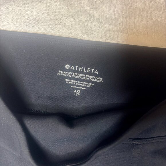 Athleta Women's Delancey Straight Cargo Pant Size XXS Black - Picture 3 of 8